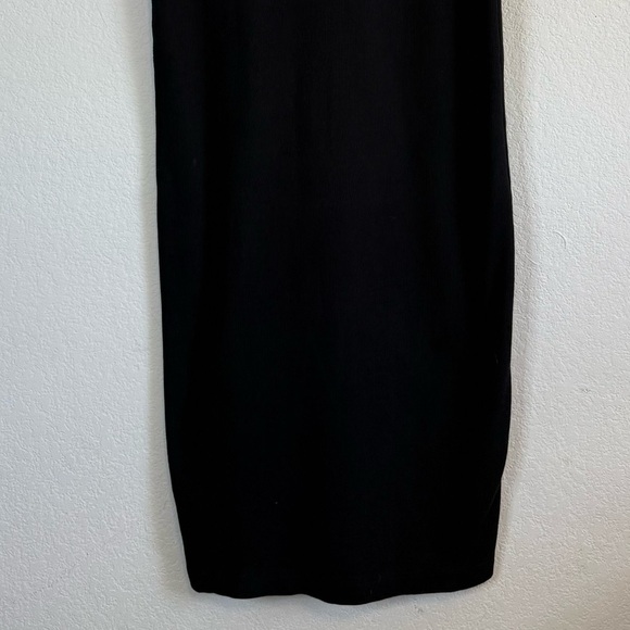KowTow Black Building Block Rib Roll Neck Sleeveless Dress Minimalist Size XS - Picture 8 of 9
